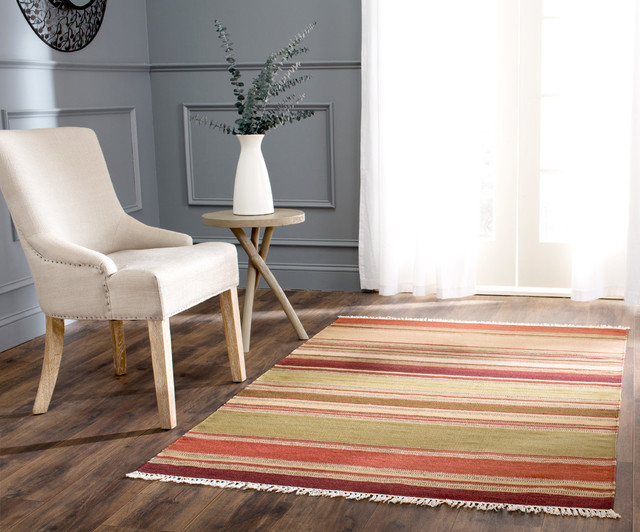 Safavieh Stripe Kilim Collection STK313 Rug Southwestern Area Rugs by Safavieh