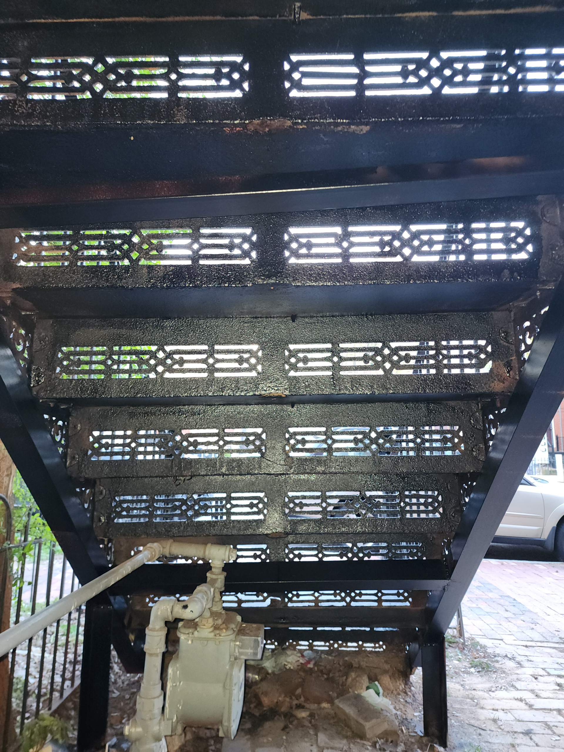 Restoration cast iron staircase