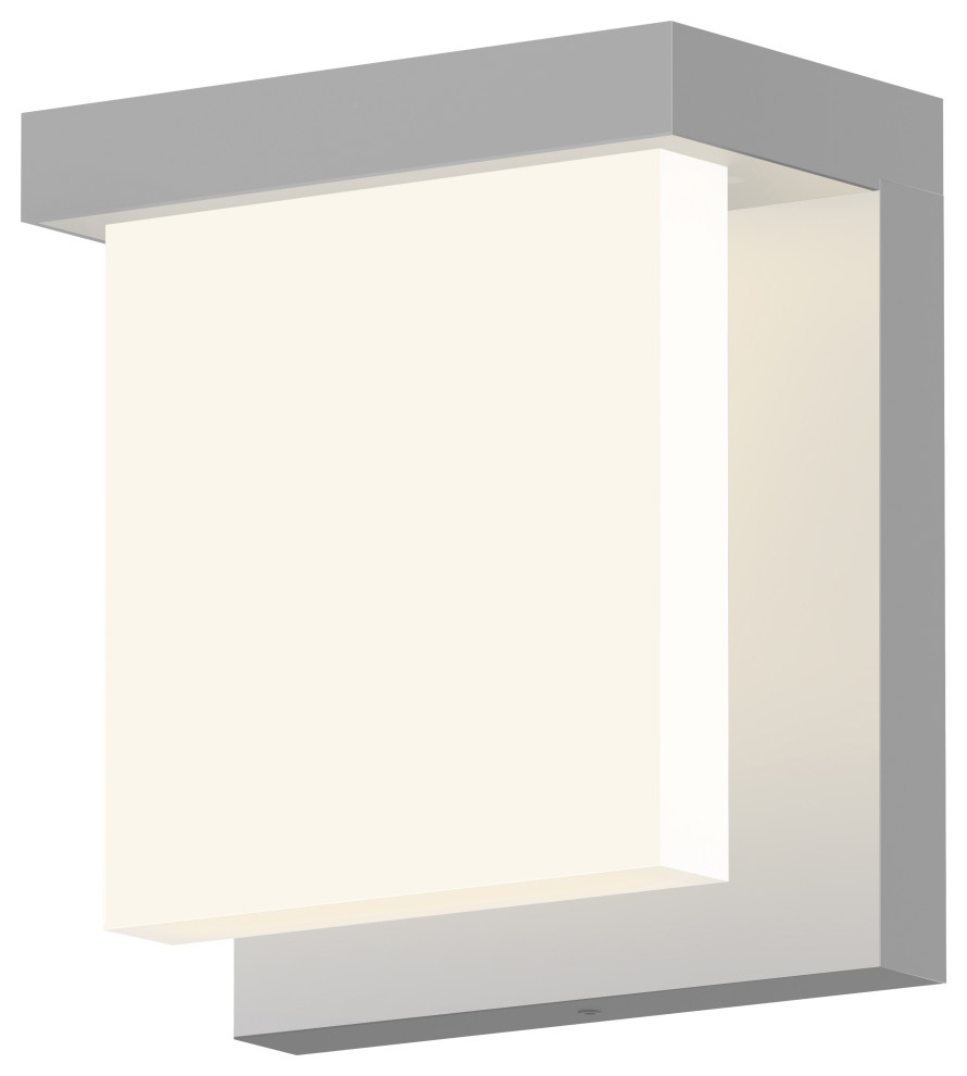Inside-Out Glass Glow_ LED Sconce, Bright Satin Aluminum