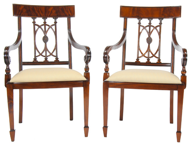 Mahogany Hepplewhite Arm Chairs Set Of 2 Traditional Dining Mahogany Hepplewhite Arm Chairs Set Of 2 Traditional Dining By Niagara Furniture