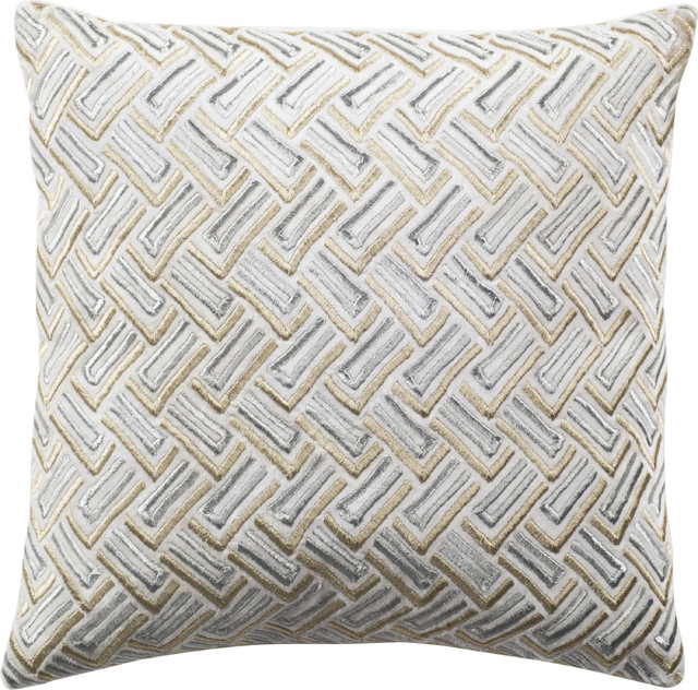 Metallic Pillow Contemporary Decorative Pillows By Hedgeapple