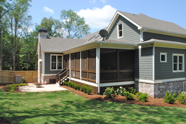 Back Patio Screened Porch Traditional Veranda Atlanta By