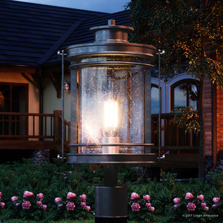mid century modern outdoor post light