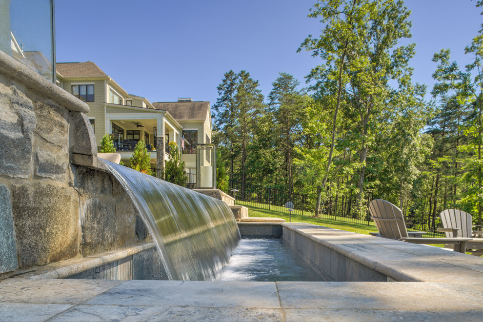 Transitional home design photo in Charlotte