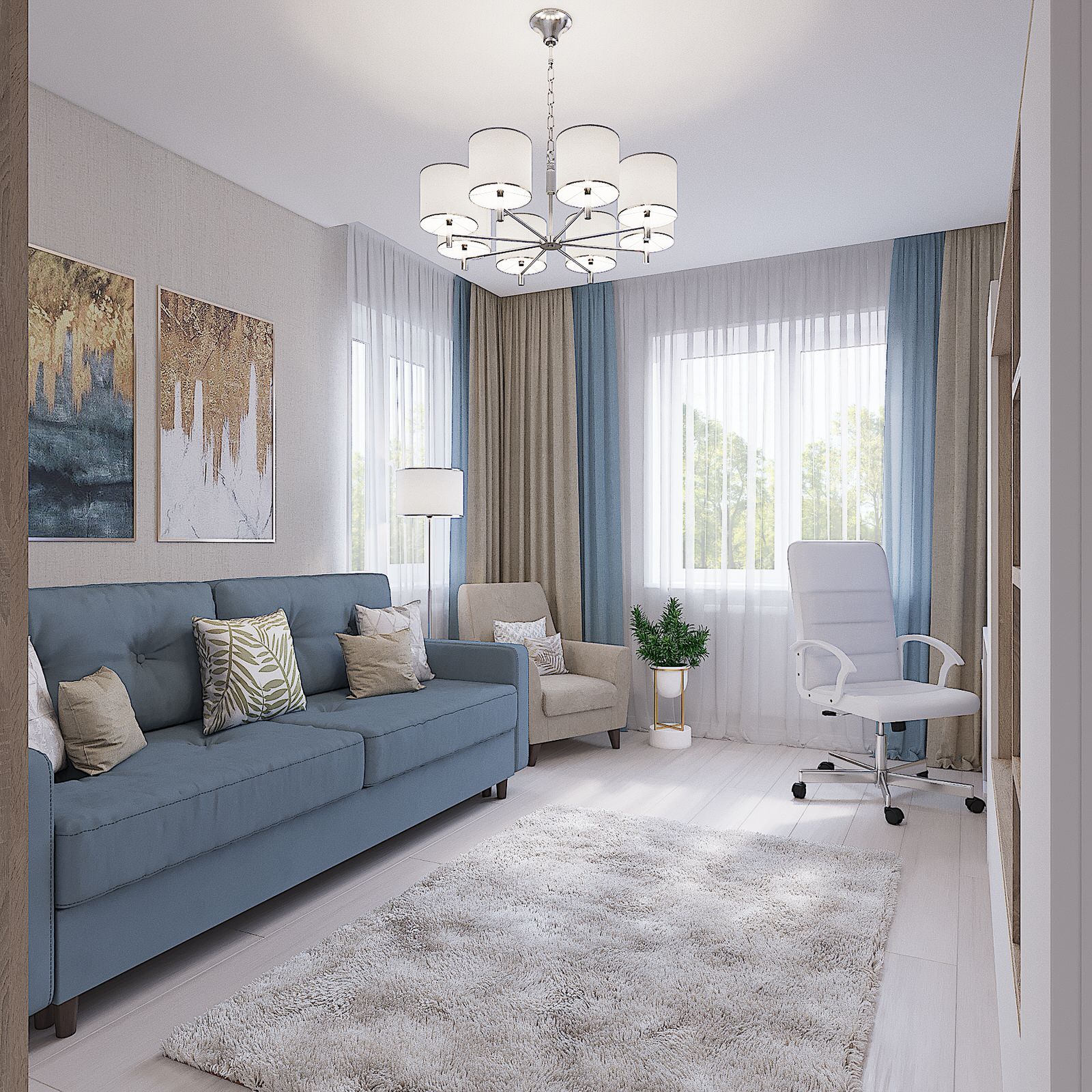 Двухкомнатная квартира на пр.Ленина 136