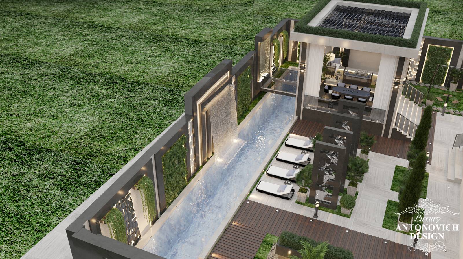 Дизайн-проект экстерьера современного дома