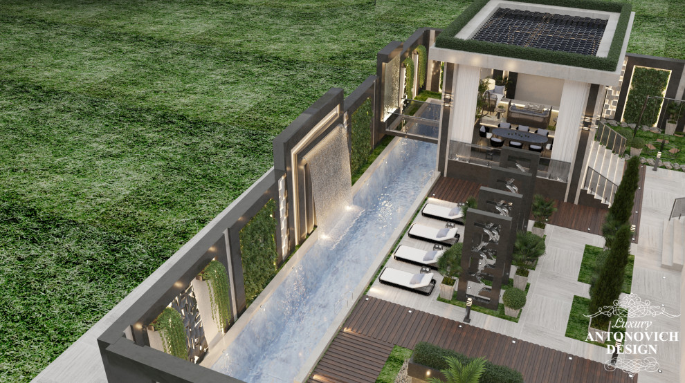 Дизайн-проект экстерьера современного дома