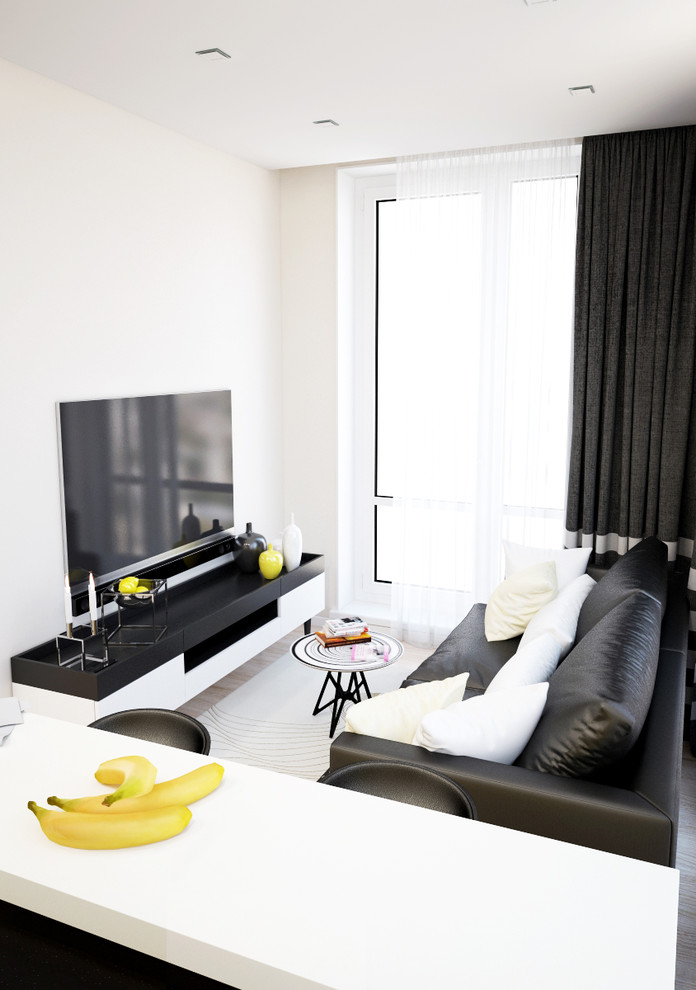 Дизайн двухкомнатных апартаментов в ЖК ЯнтарьАпартментс г. Москва