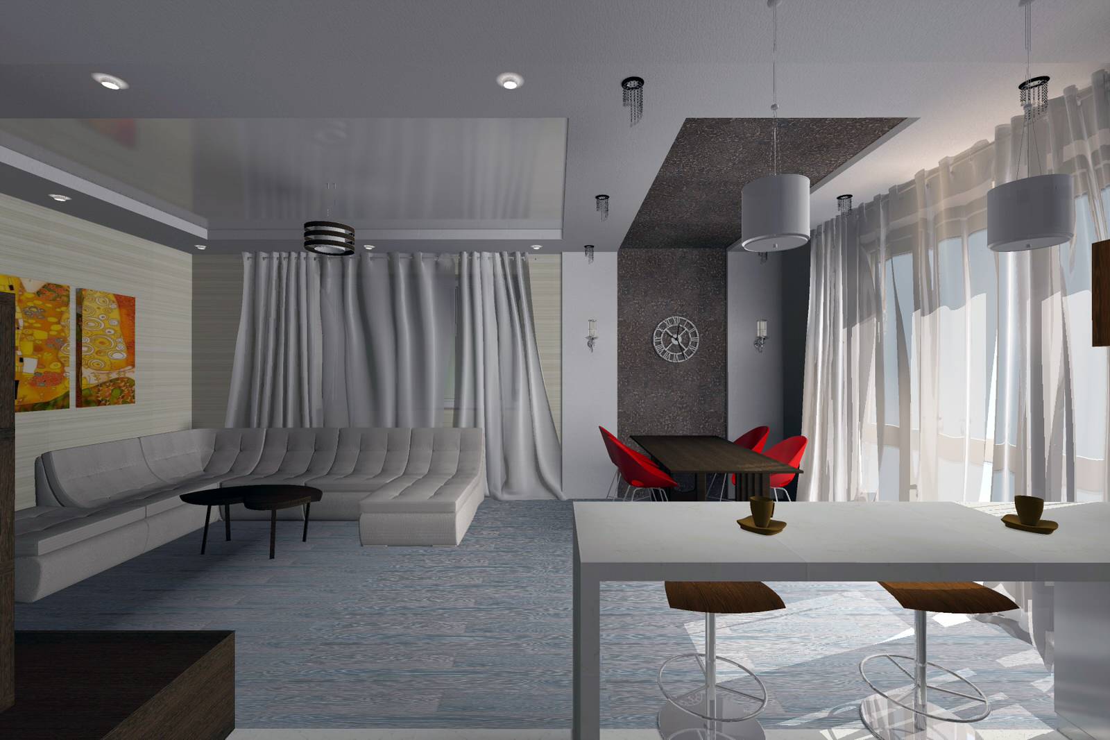 Экспресс-дизайн гостиной в частном доме