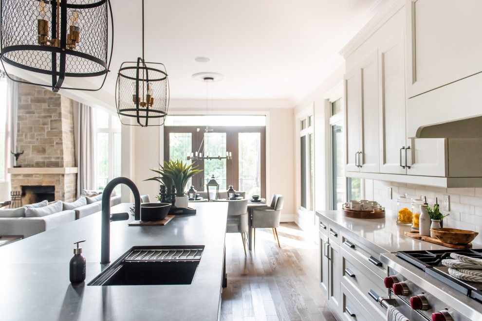 Transitional home design photo in Toronto