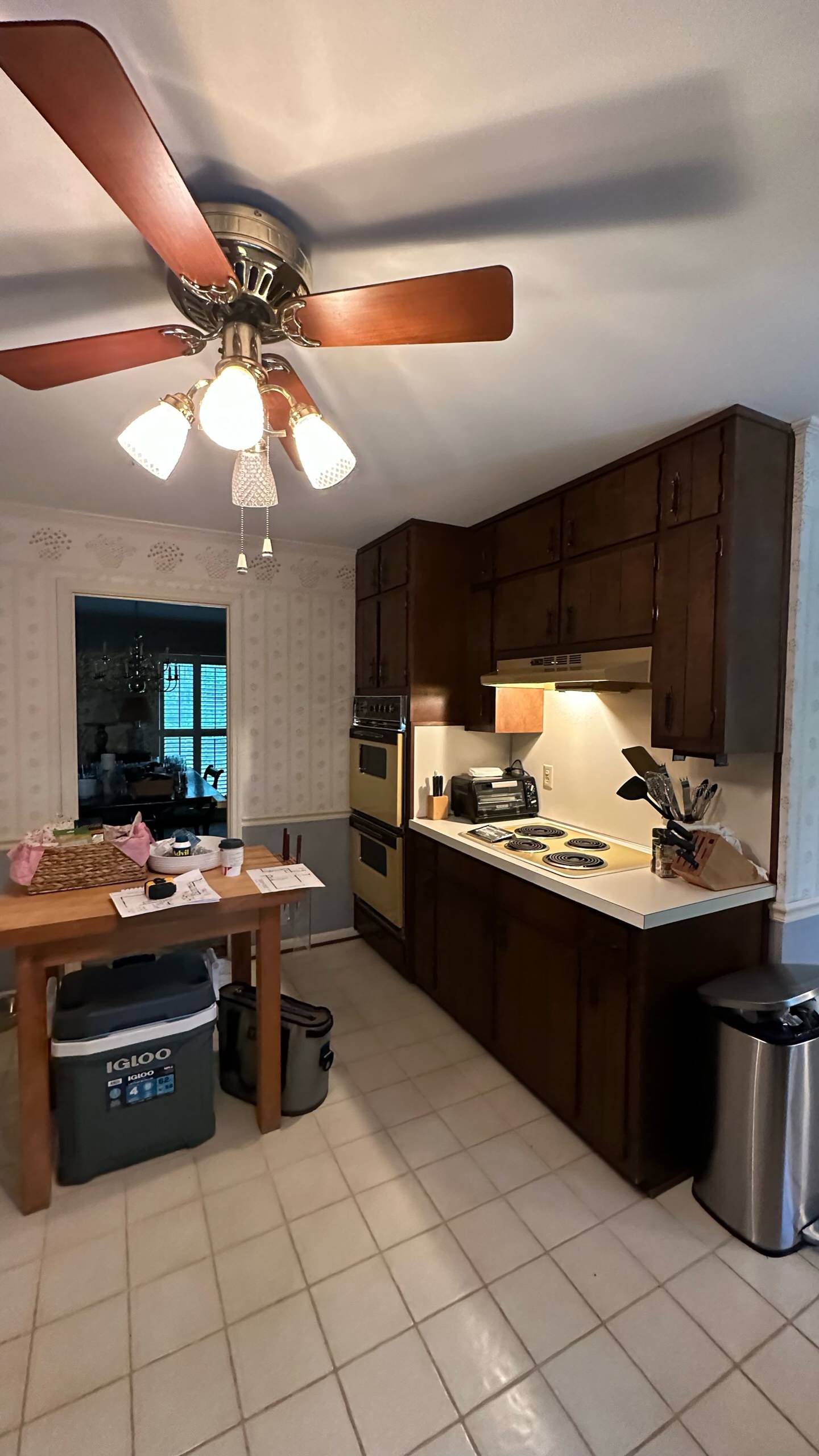 EAST COBB green and white kitchen