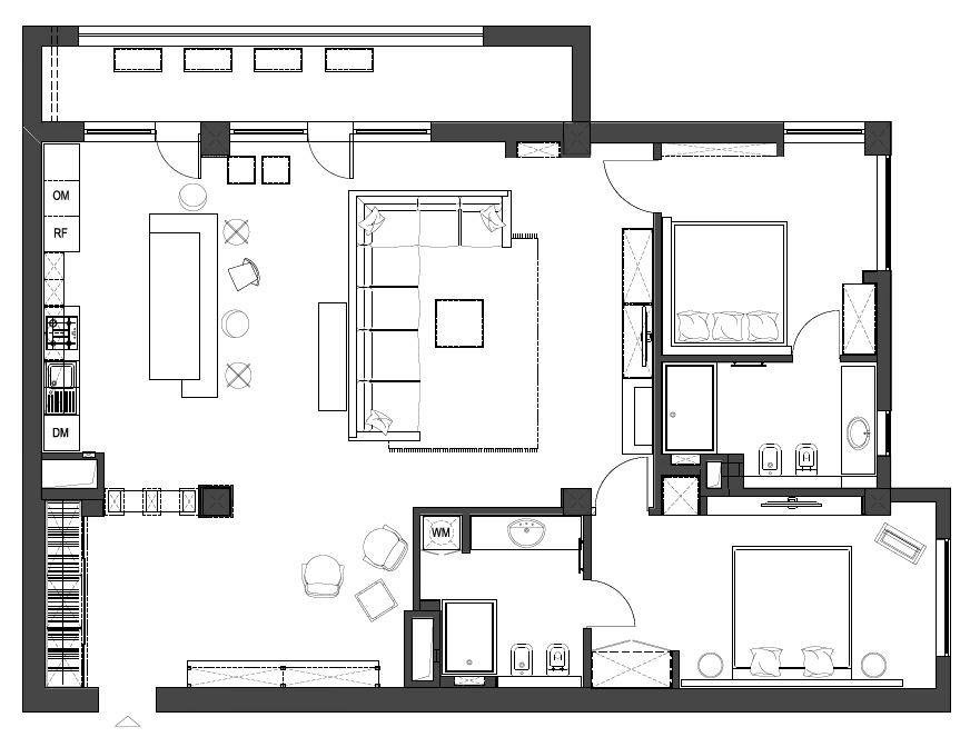 Квартира в стиле LOFT в Молдавии