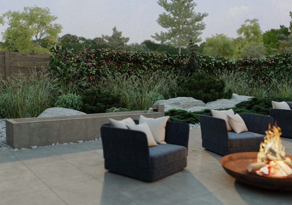 Проект небольшого сада в Воронеже.