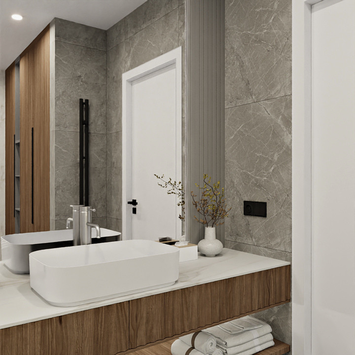 Ванная комната в загородном доме