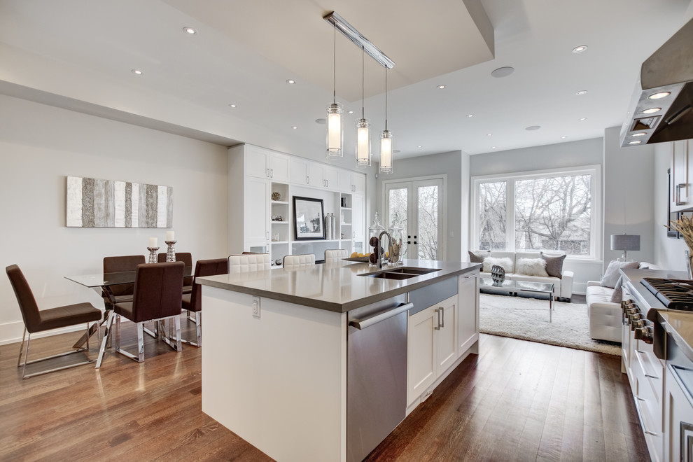 Inspiration for a transitional kitchen remodel in Toronto