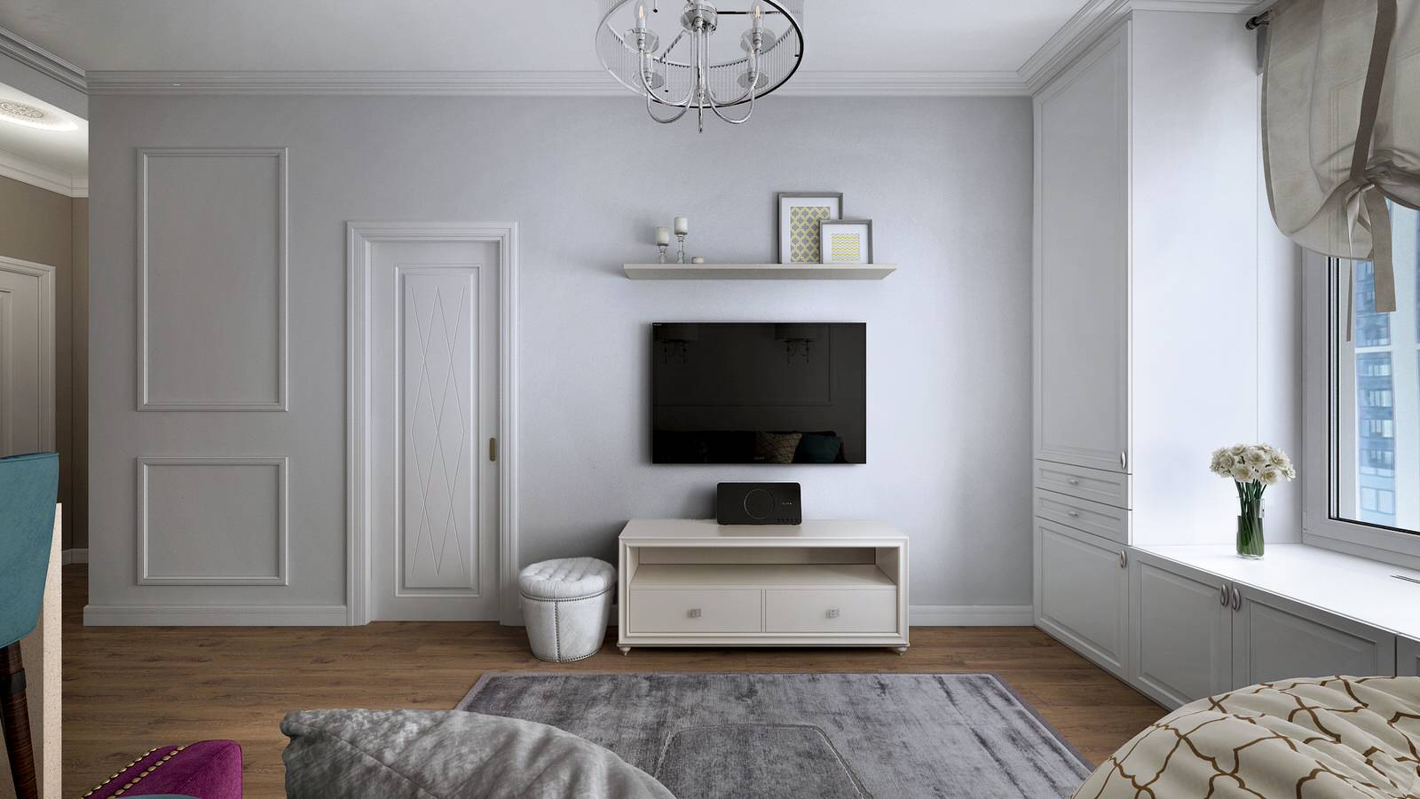 Дизайн-проект однокомнатной квартиры: гостиная