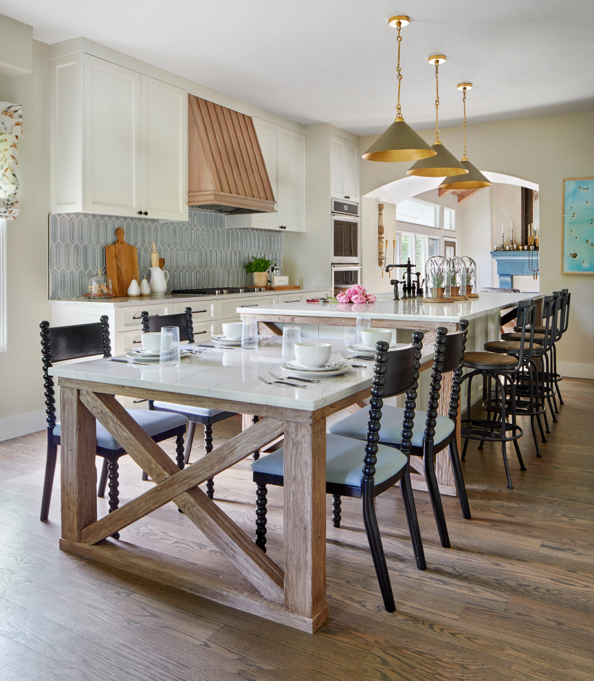 Transitional kitchen photo in Denver