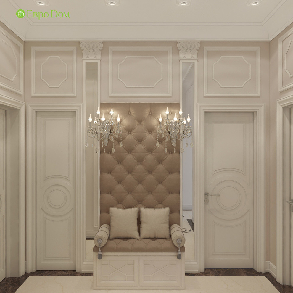 Дизайн трехкомнатной квартиры 120 кв. м в классическом стиле. Фото проекта