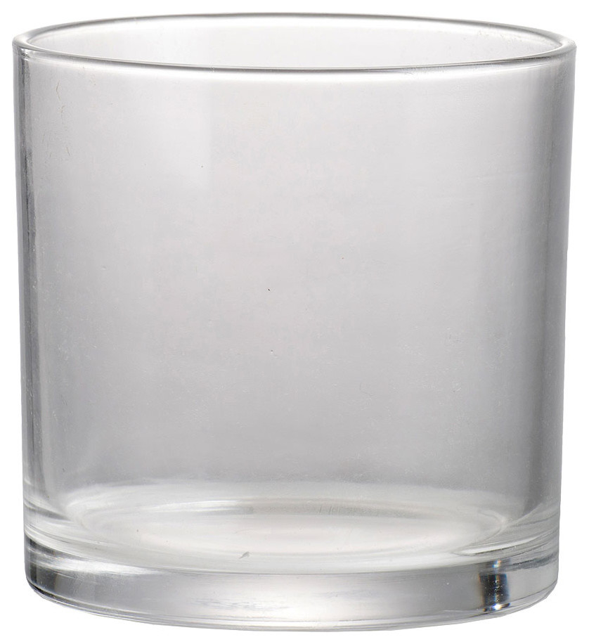 Glass Vase, 6x6x6" Set of 2