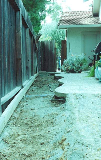 Side yard before 