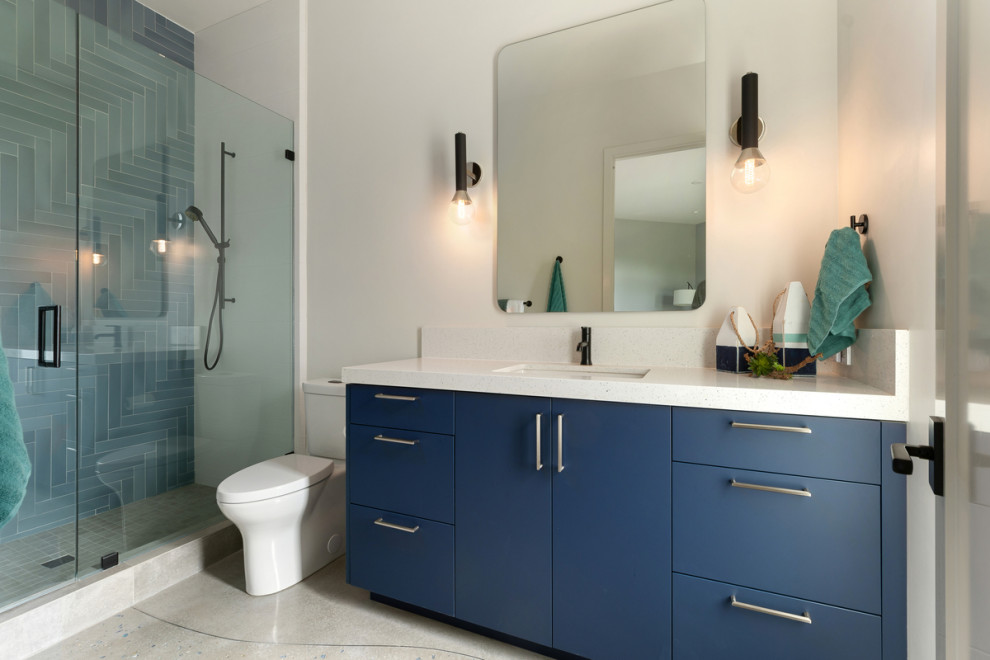 Свежая идея для дизайна: ванная комната в современном стиле - отличное фото интерьера