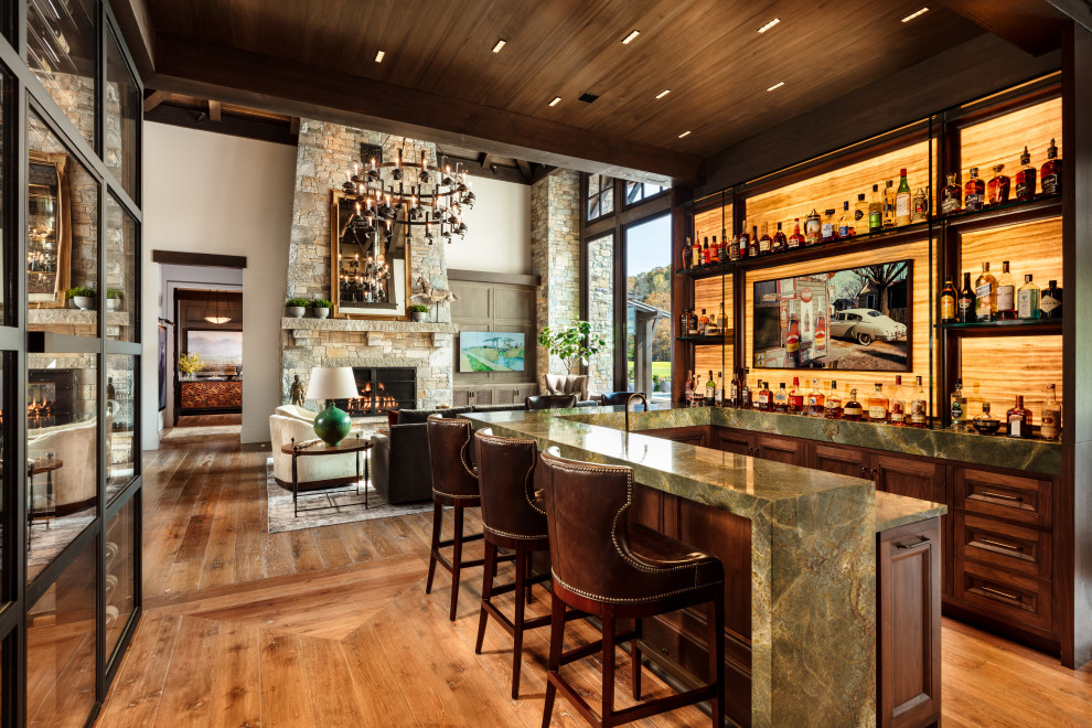 A Dream Home - Rustic - Home Bar - Other - by Beasley & Henley Interior ...