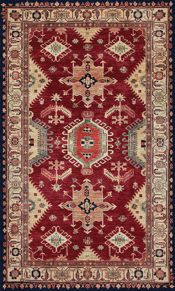 Ruggable Washable Indoor/Outdoor Noor Ruby Rug Set Southwestern