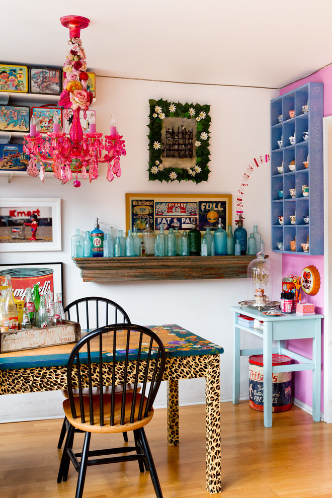 Inspiration for an eclectic dining room remodel in New York