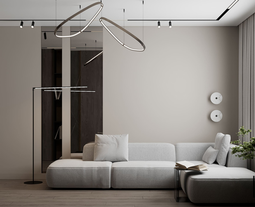 Дизайн-проект квартиры для семейной пары в современном стиле