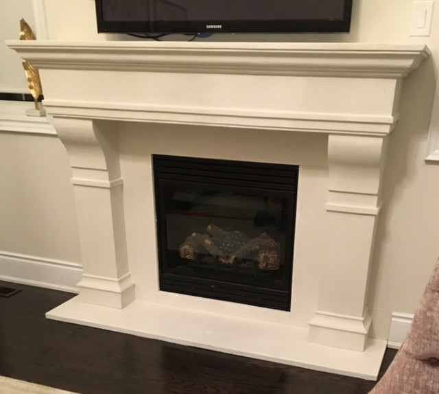 Sale off 72"Castello Cast Stone Fireplace Mantel Mantle Surround - Traditional - Fireplace Mantels - by ButterflyDeco Inc | Houzz