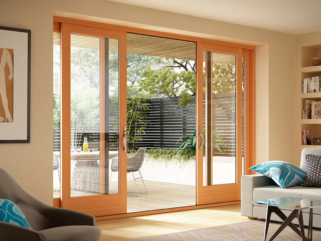 Custom Patio doors contemporary-courtyard