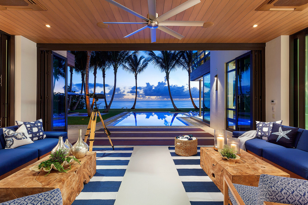 Unique Contemporary Estate Beach Style Patio Other by ibi designs