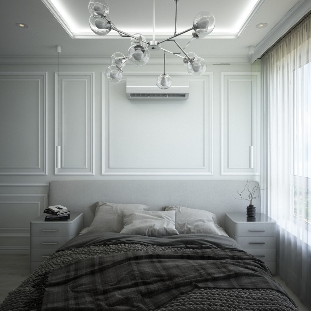 Светлая однокомнатная квартира в неоклассическом стиле