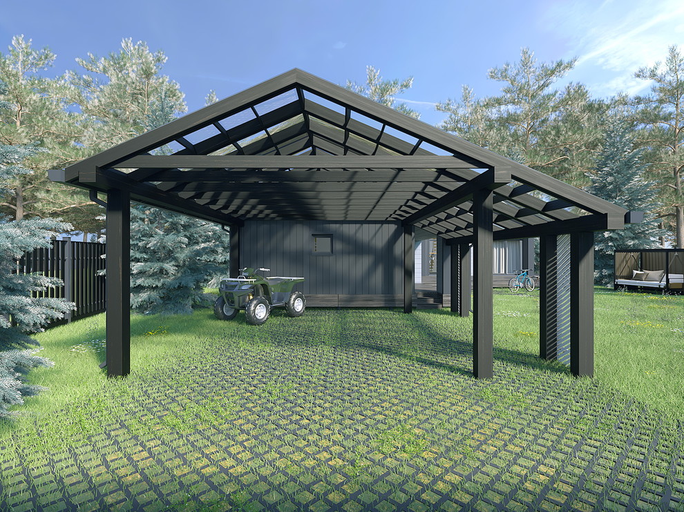 Дом из павильонов