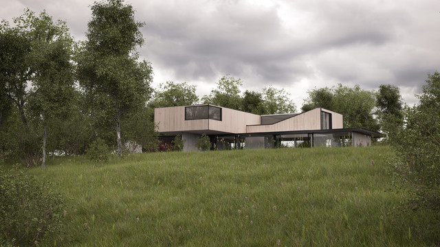 Flinders Ranch modern-fasad