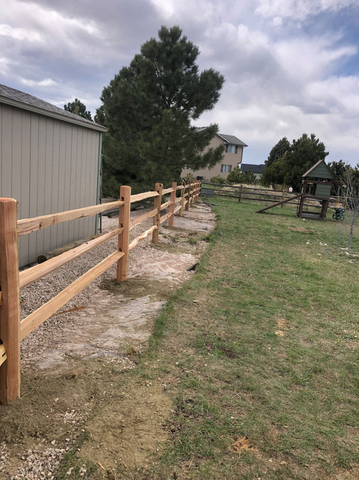 Cedar Split Rail Exterior Other by H & H Fence Houzz