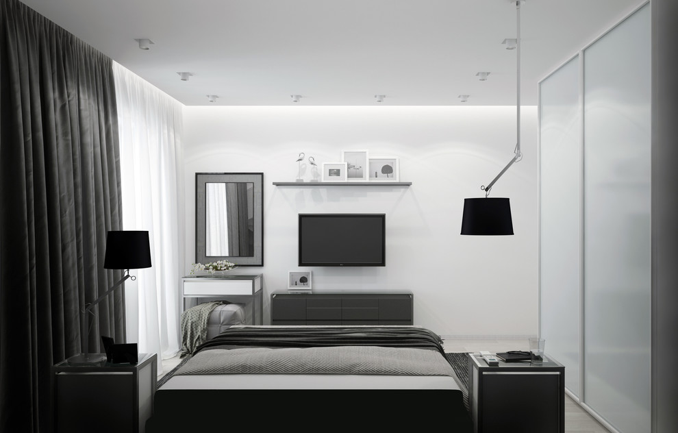 Квартира Множество оттенков серого — Спальня