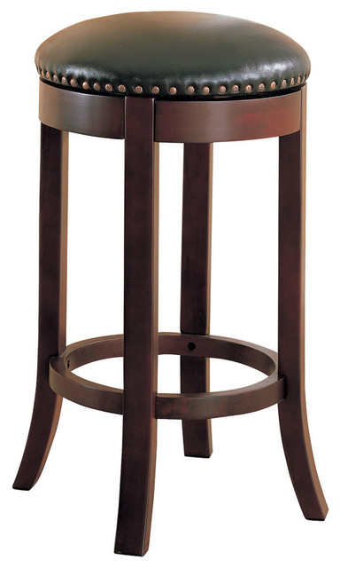 Coaster 29   Swivel Bar Stool With Upholstered Seat