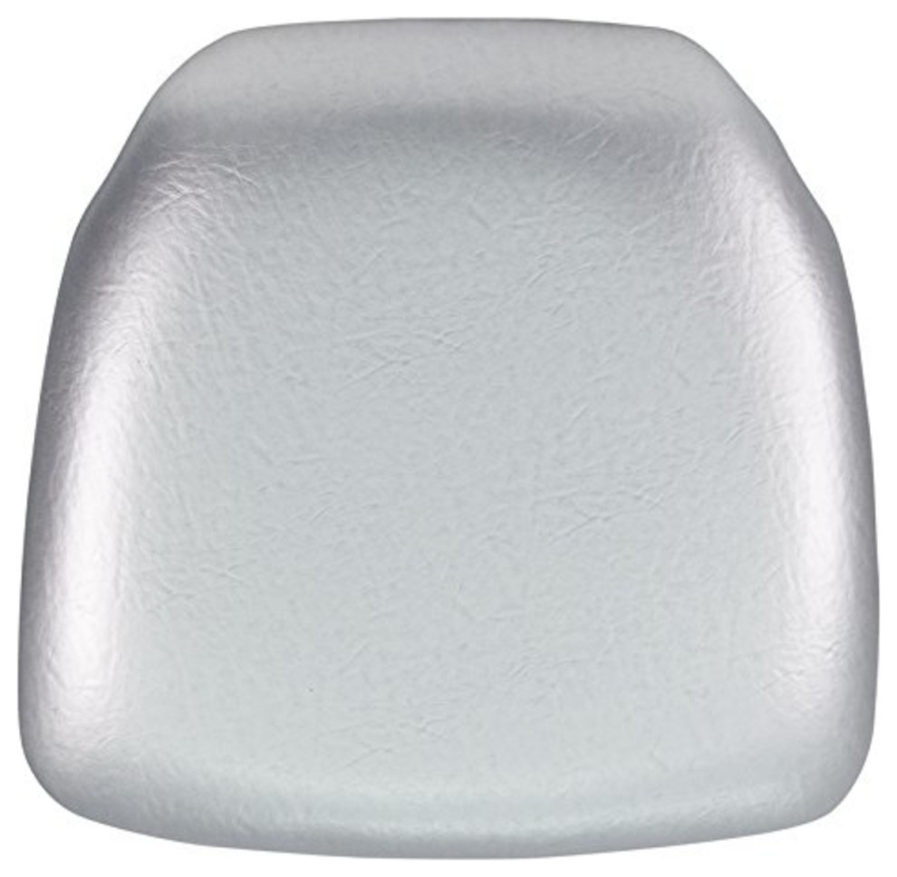 Hard Silver Vinyl Chiavari Chair Cushion BhSilHardVylGg Seat