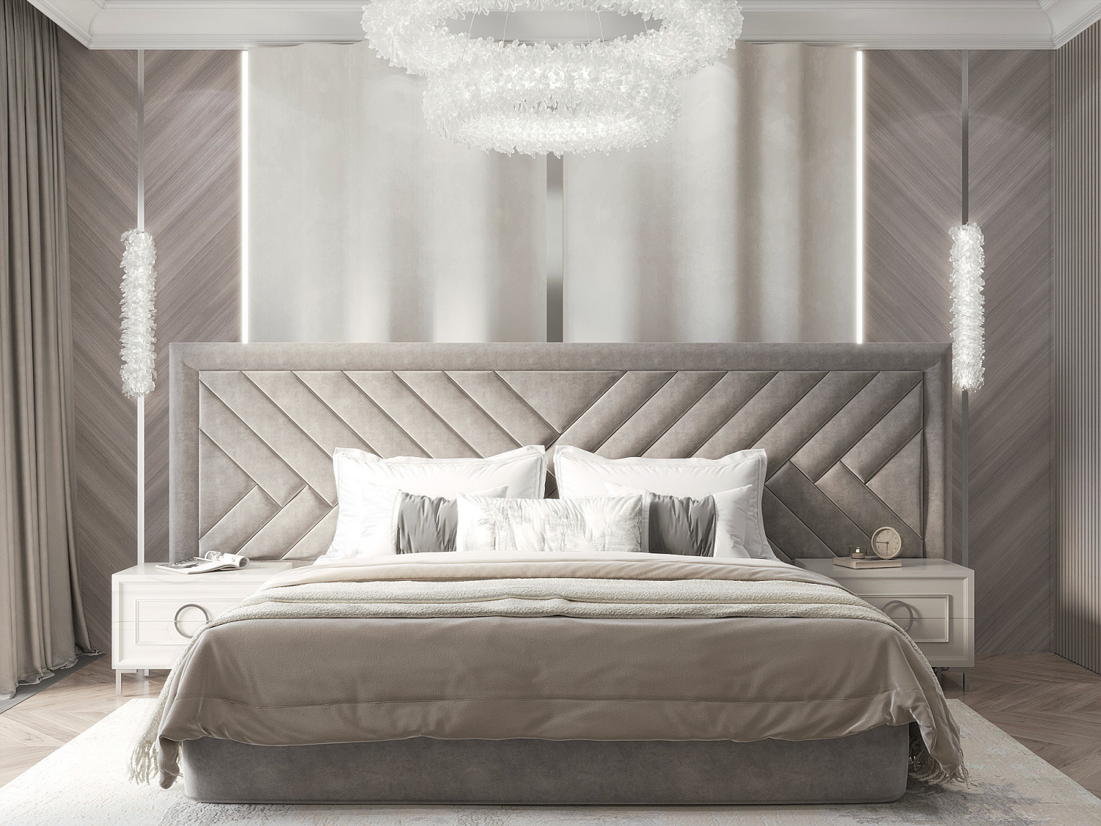 Галерея Чижова апартаменты 104 м2 спальня