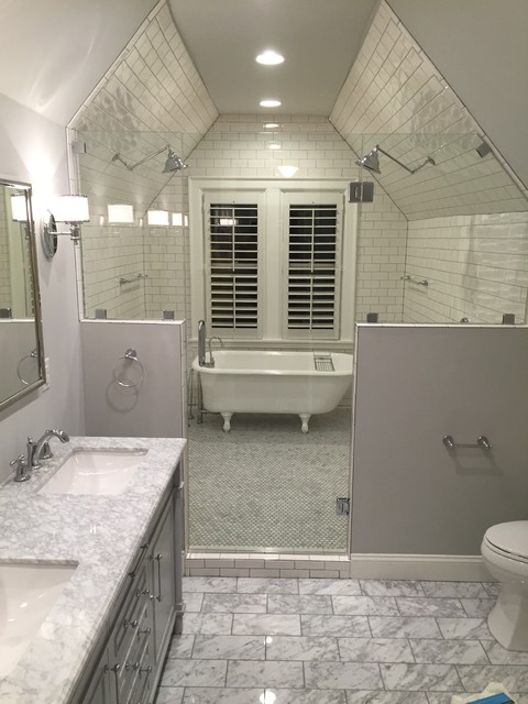 Transitional Master Bath Remodel klassisch-modern-badezimmer