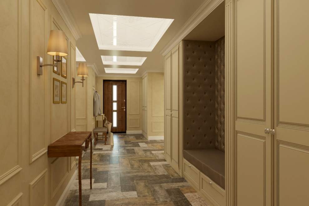 Единое пространство частного дома в стиле Ар-деко