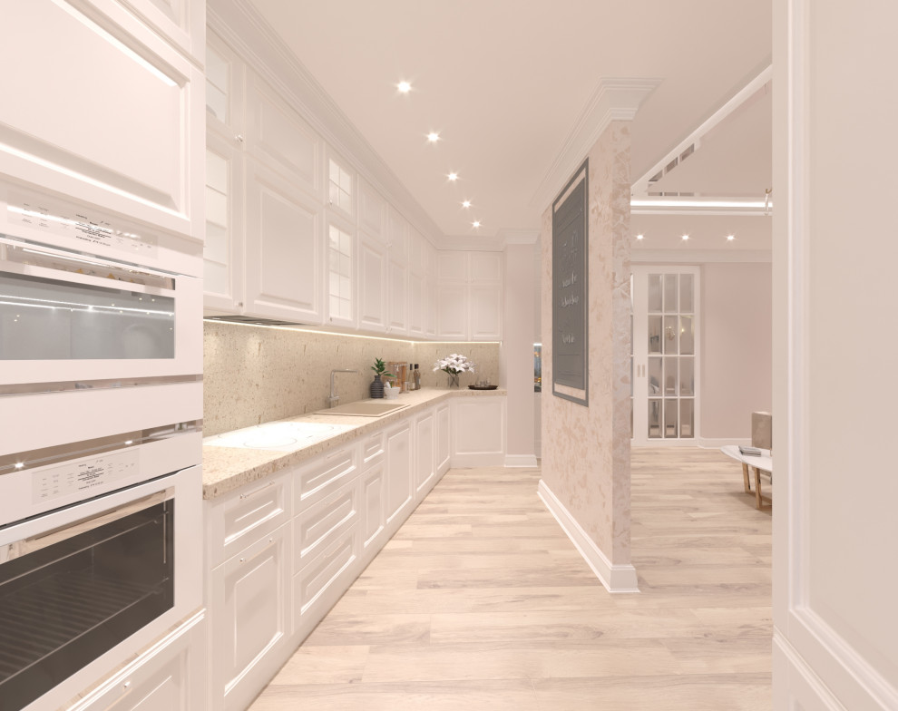 Дизайн-проект  интерьера трехкомнатной квартиры в стиле НЕОклассика