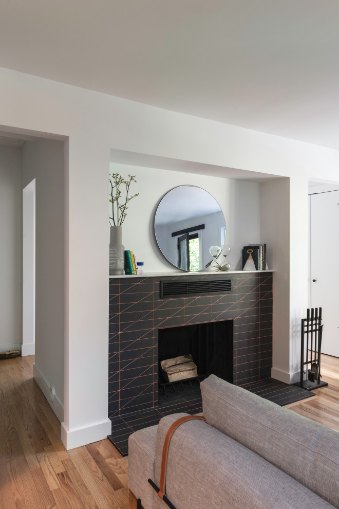 Living room - living room idea in Seattle