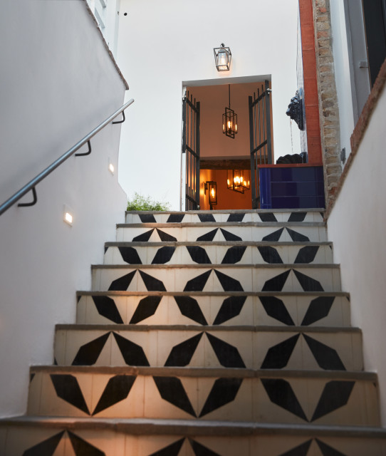 Old San Juan Restoration exotique-escalier