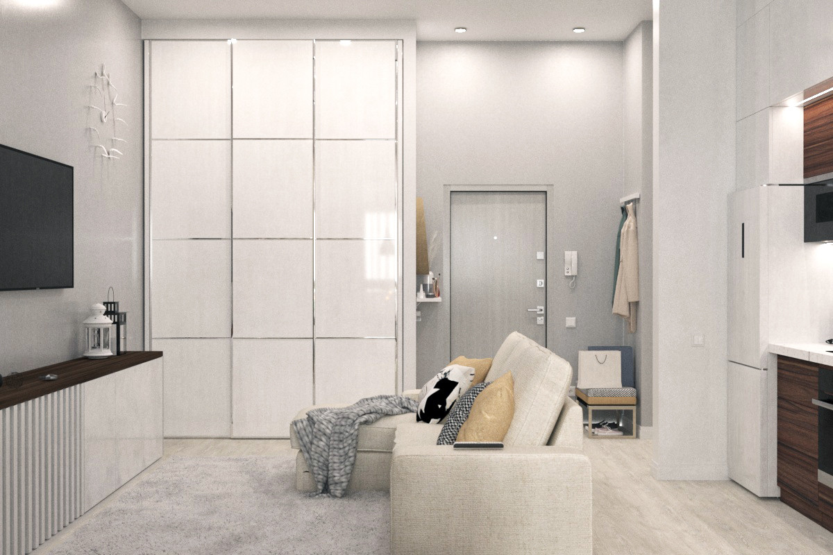 Визуализация дизайн-проекта 3-х комн. квартиры