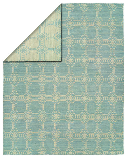 Endura Double-Sided Flatweave Rug, 9'x12' - Contemporary - Area Rugs ...