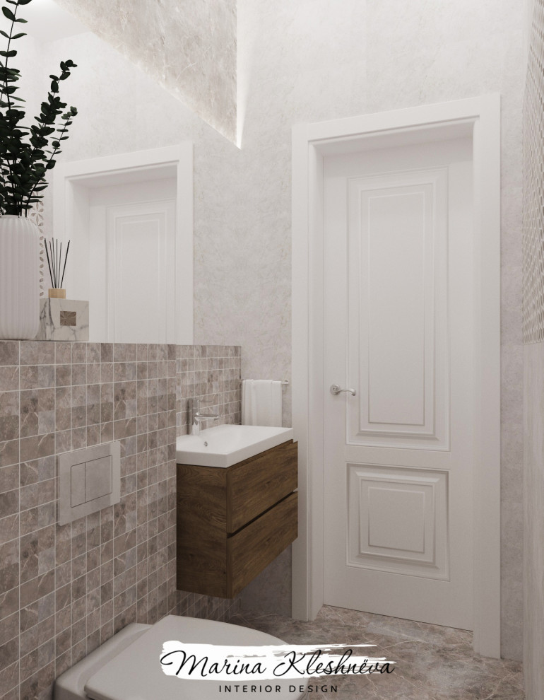 Дом в Усть-Заостровке. Гостевой санузел