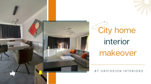 City home interior makeover moderne-dagligstue