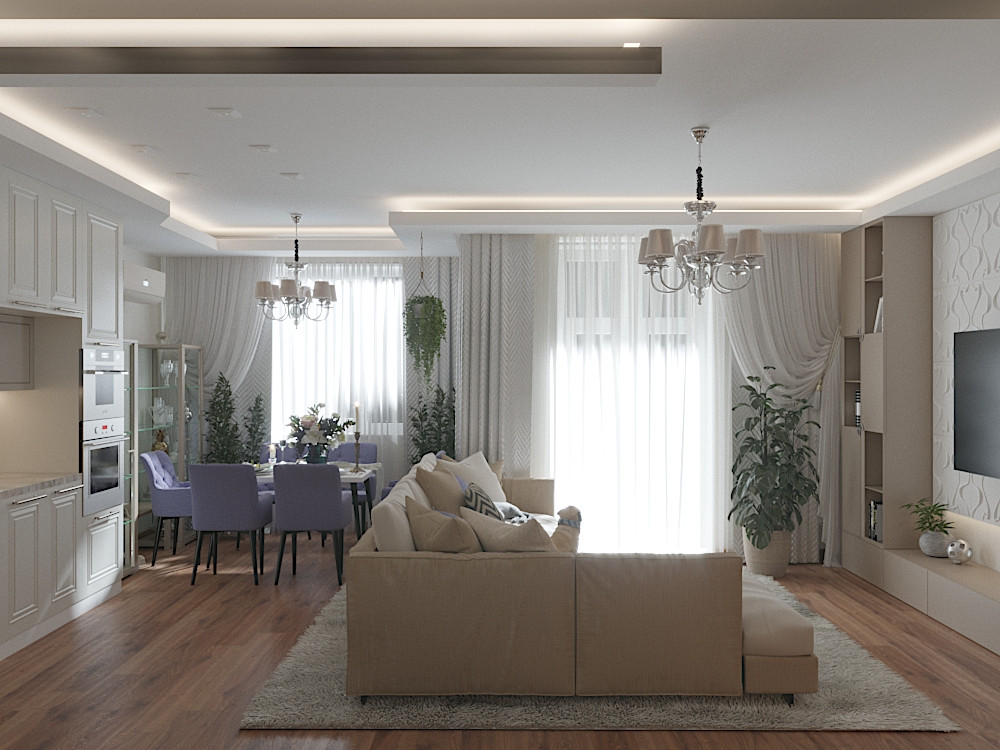 Кухня-гостиная